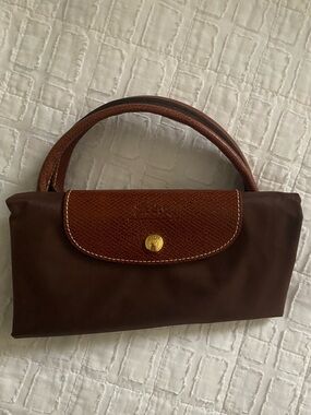 Longchamp Brown Compact Top-Handle Tote